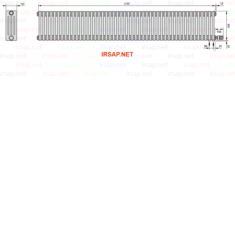 Радиатор IRSAP Tesi 40600/48 T26 CL 01